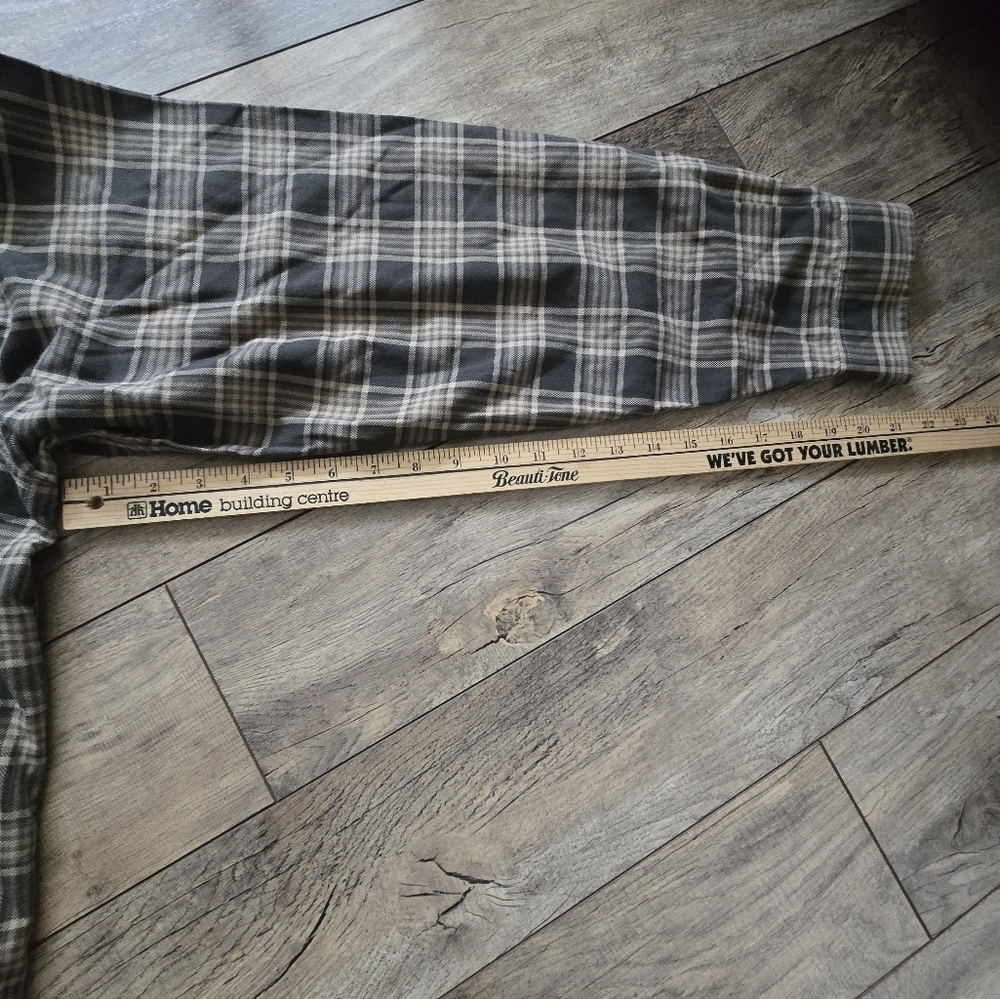 L.L. BEAN Men's Xxl Tall Plaid Shirt  Dark Green/tan Id 253771 Rn 71341 Un 03790 - Picture 5 of 9
